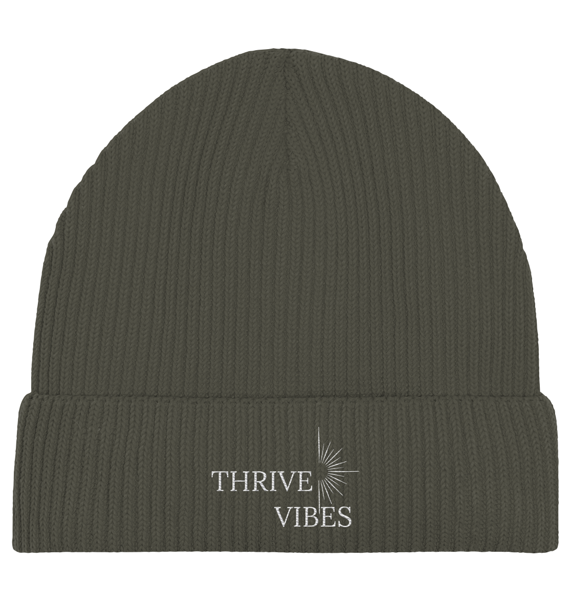 ThriveVibes - Fisherman Beanie Dunkel