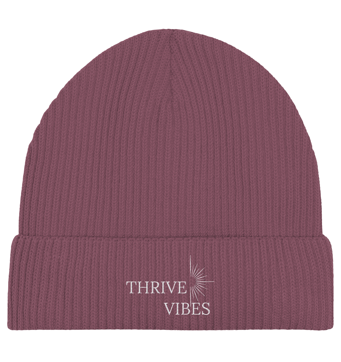 ThriveVibes - Fisherman Beanie Dunkel