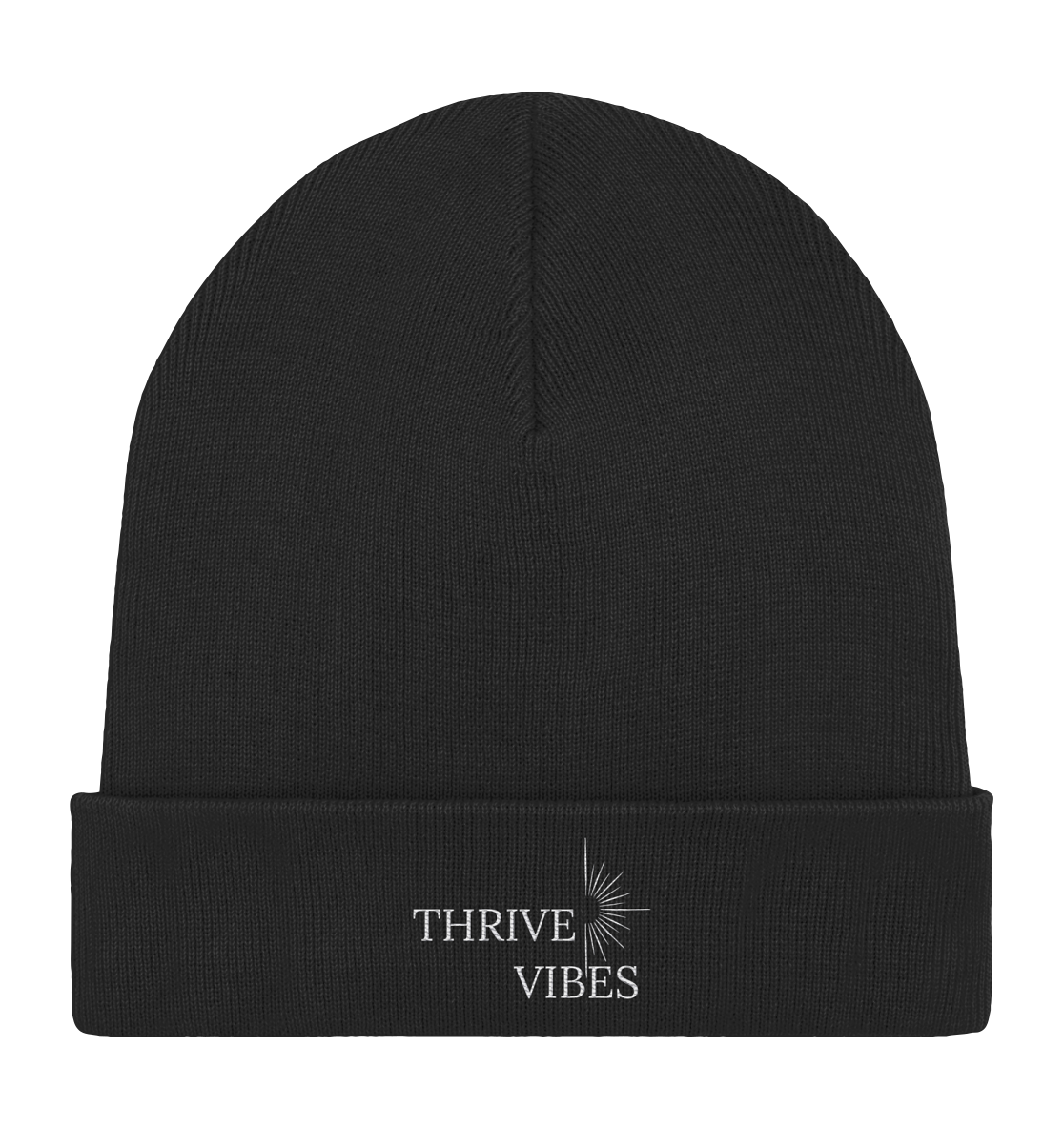 ThriveVibes - Rib Beanie Dunkel