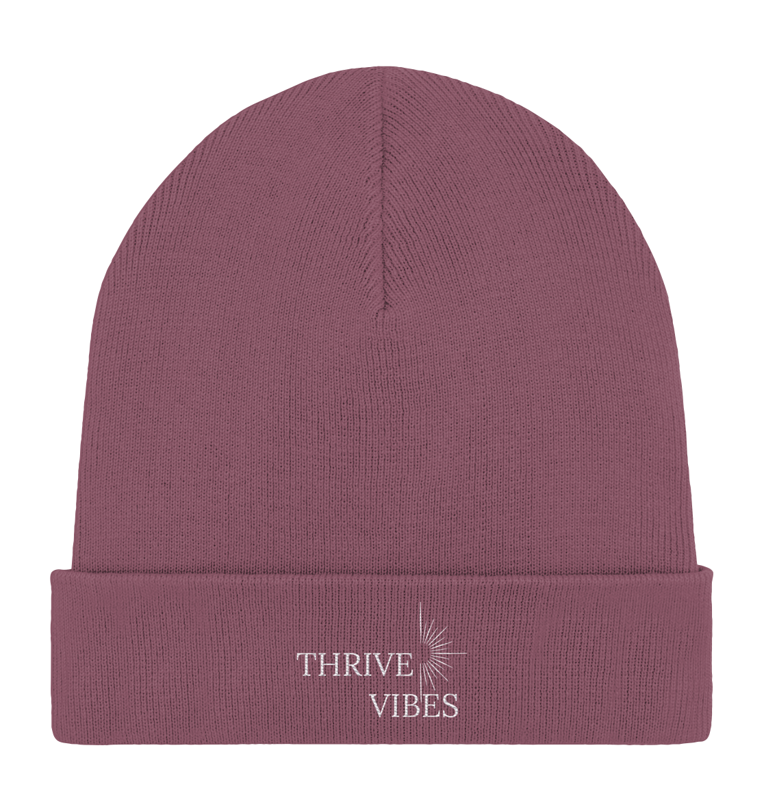 ThriveVibes - Rib Beanie Dunkel