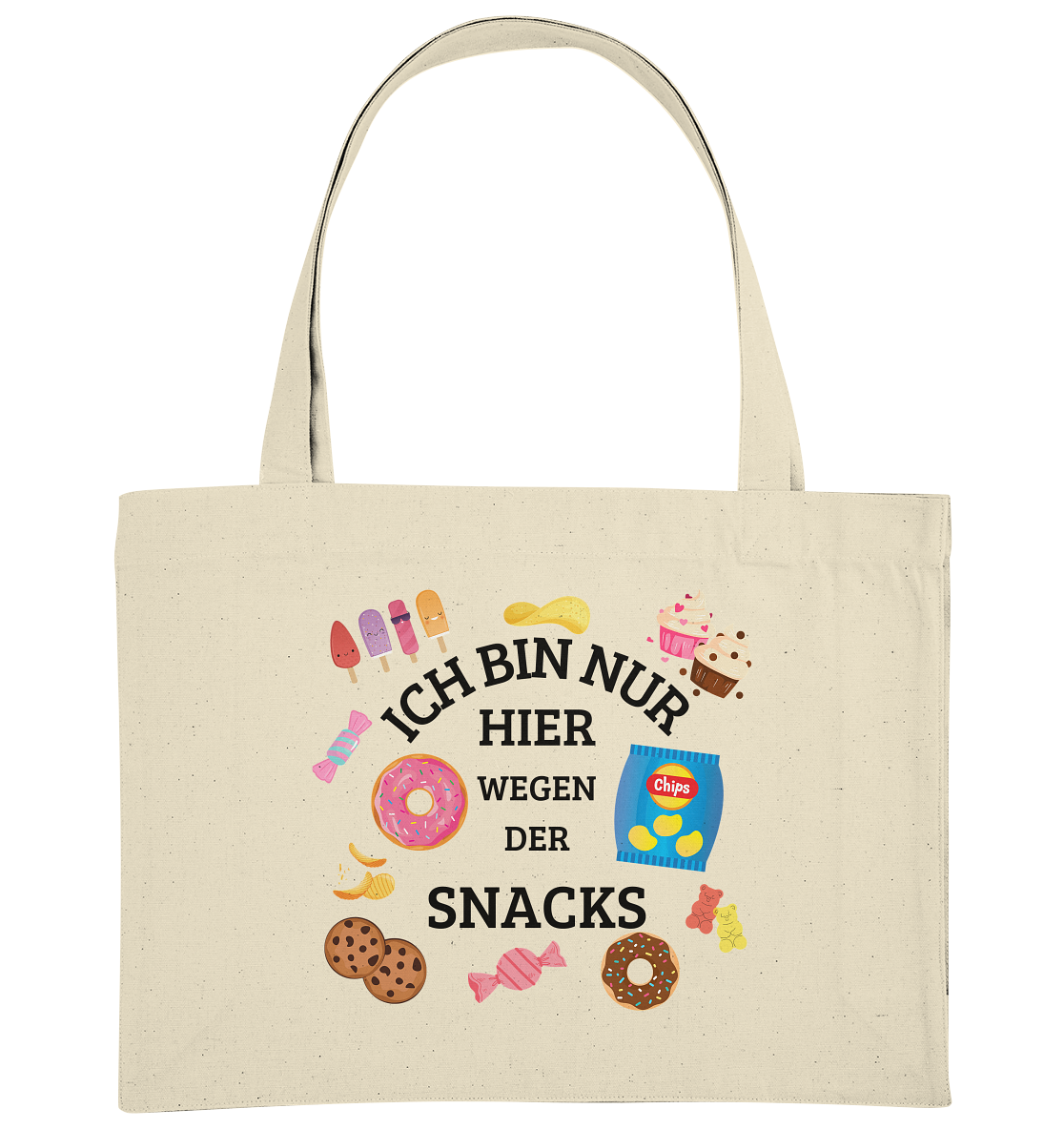 ThriveVibes - Just Snacks Shopping Bag